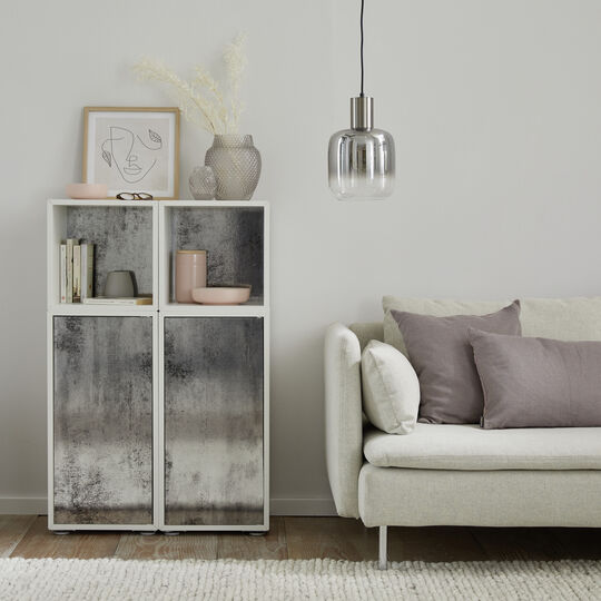 Klebefolie Metallic Vintage Mirror image number null